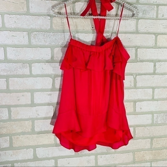 Parker Nashley Silk Blend Ruffle Halter Top Size S - Picture 6 of 9